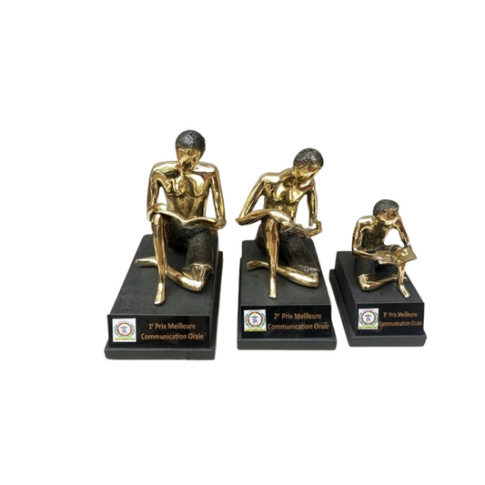 Human Figures Reading Sculpture